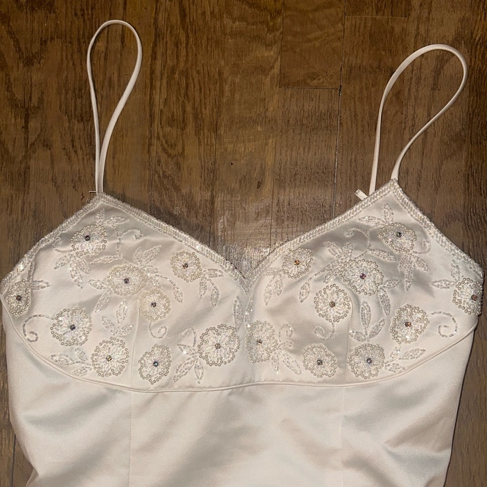 White formal dress